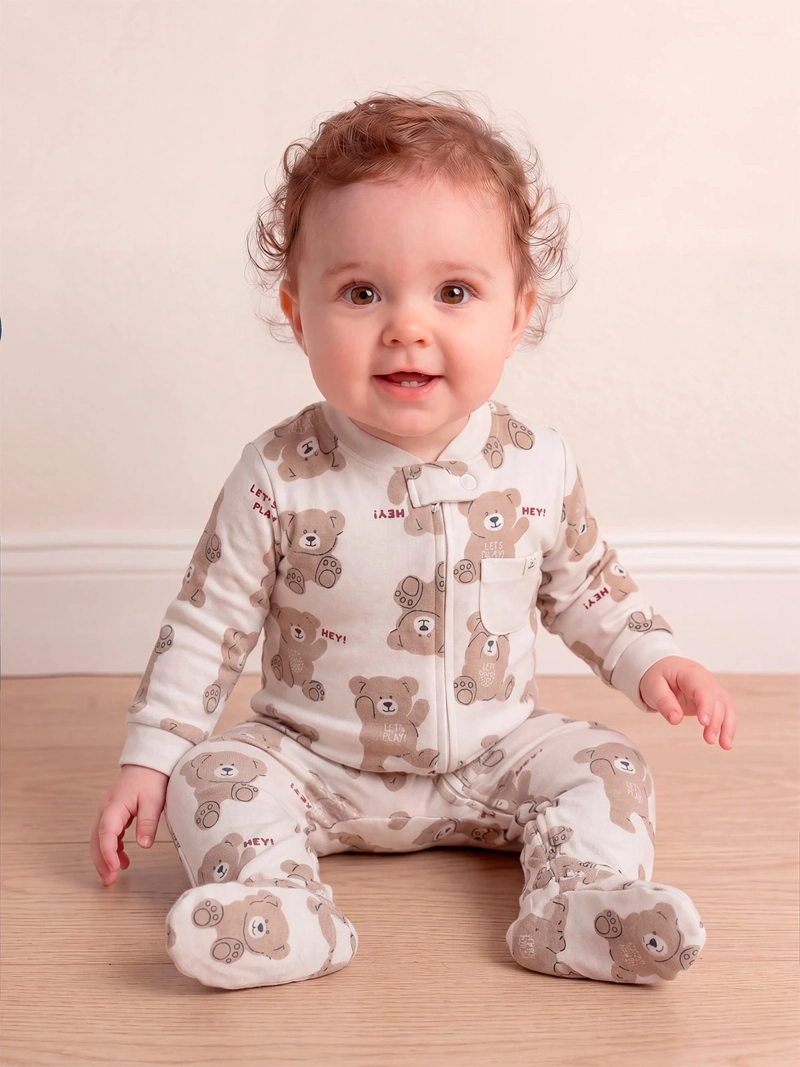 BABY HARVEST OSITO NIÑO BABY HARVEST ALGODÓN ESTAMPADO