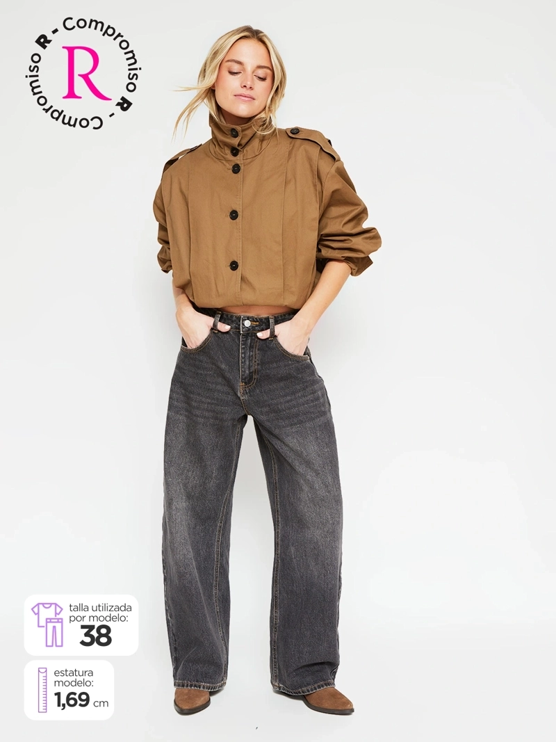 JEANS MUJER INDEX ALGODÓN BAGGY - 1