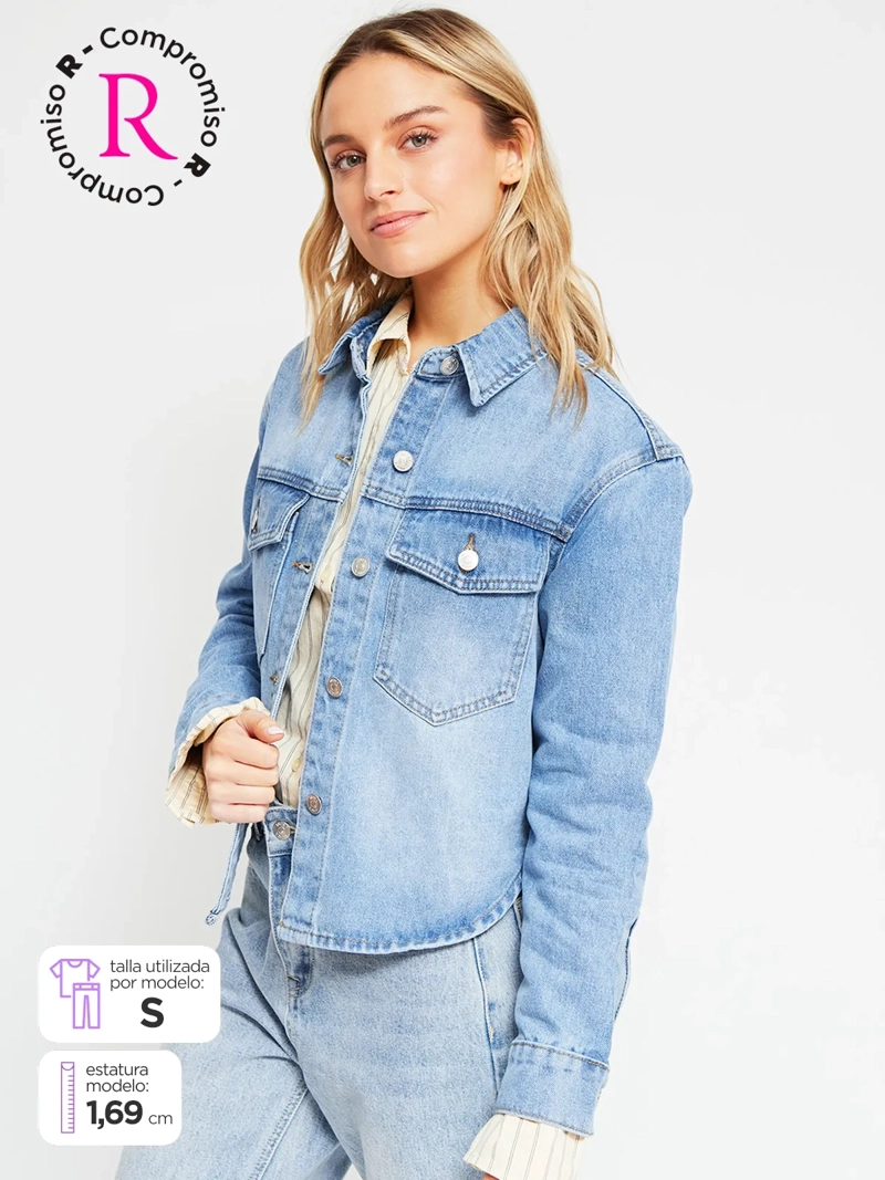 CHAQUETA MUJER INDEX ALGODÓN DENIM - 1