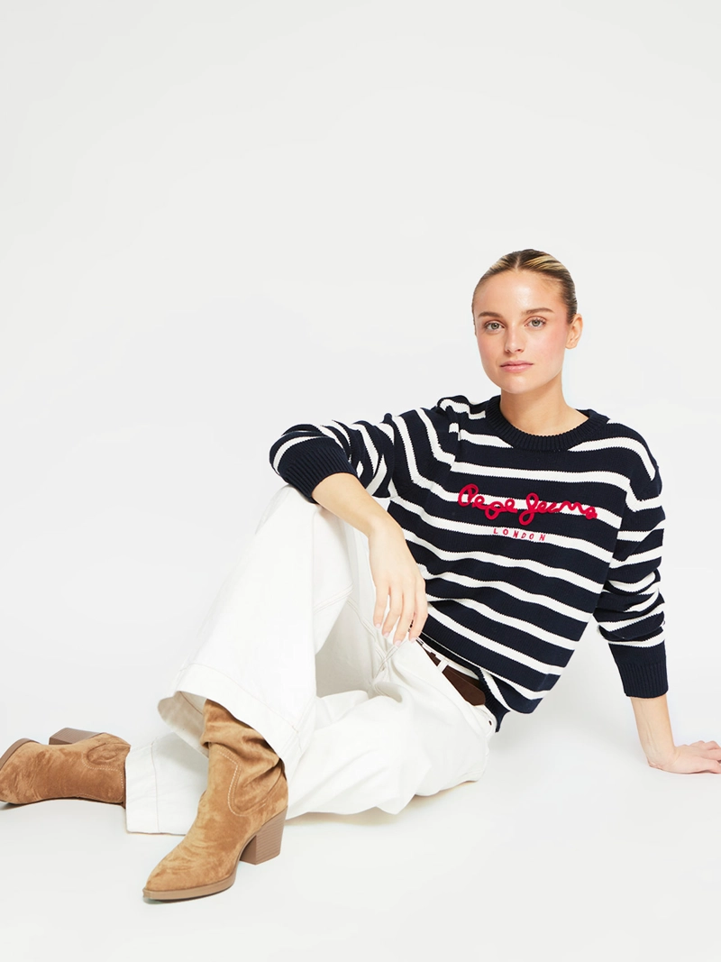 SWEATER MUJER PEPE JEANS ALGODÓN CORDÓN - 5