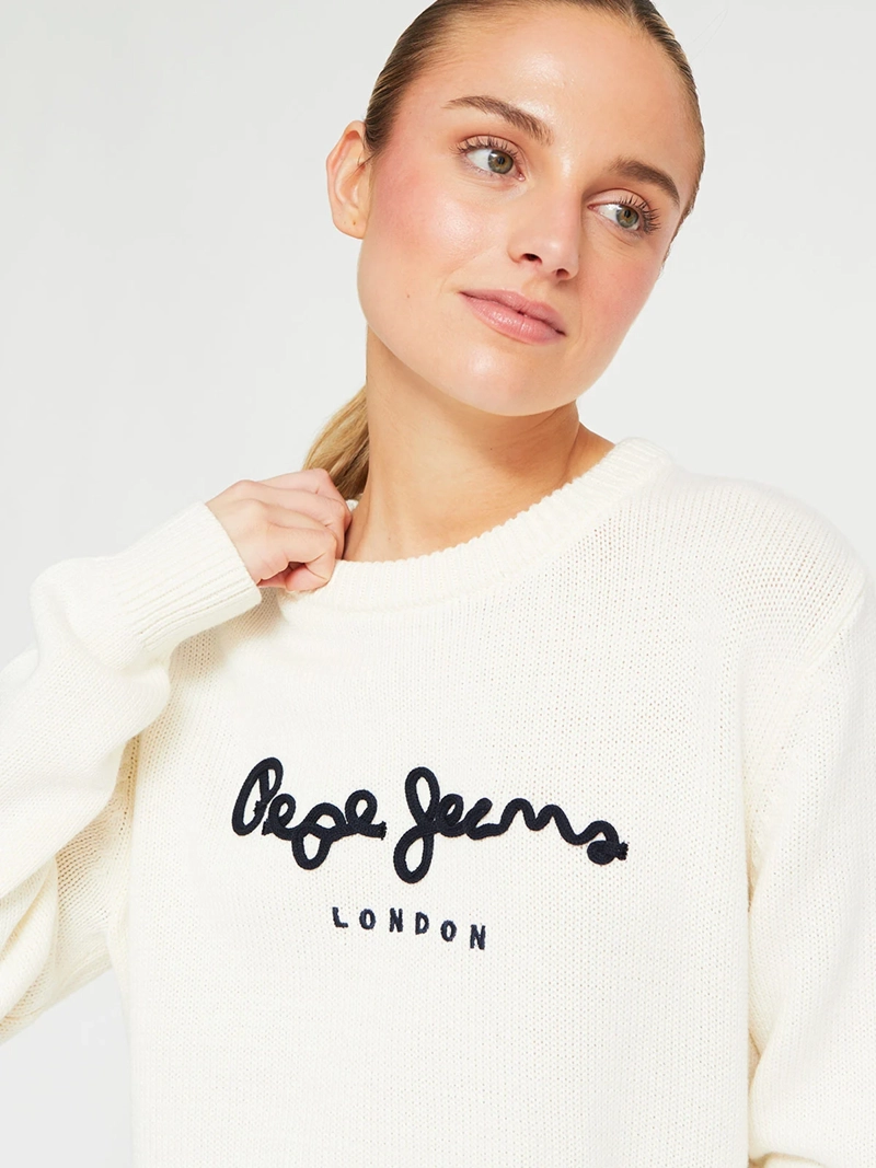SWEATER MUJER PEPE JEANS ALGODÓN CORDÓN - 4