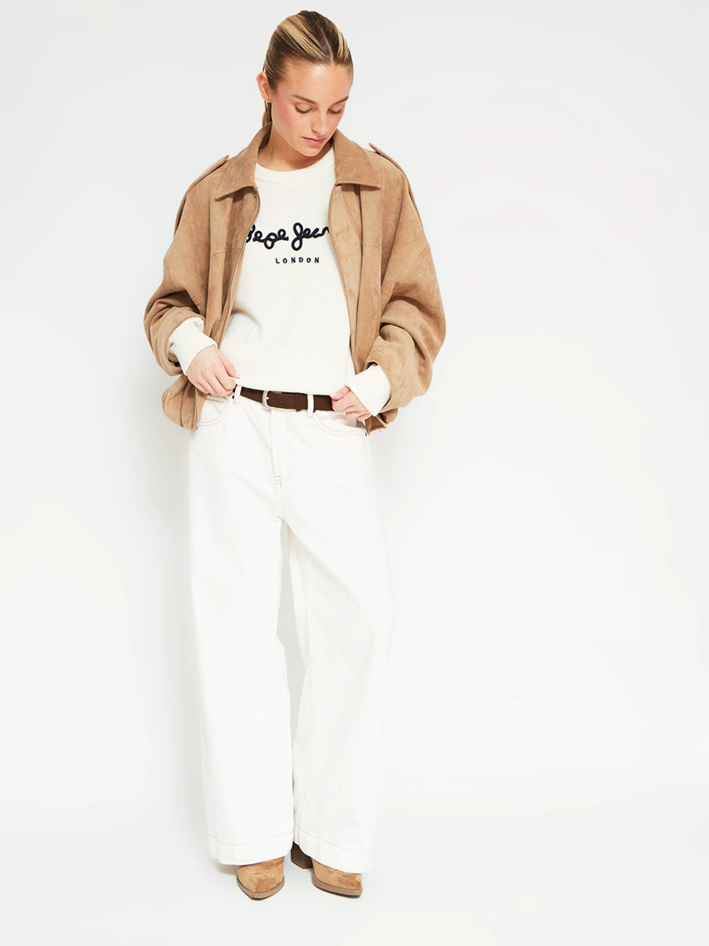 SWEATER MUJER PEPE JEANS ALGODÓN CORDÓN - 5