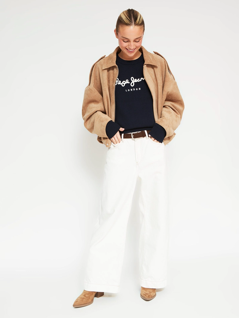 SWEATER MUJER PEPE JEANS ALGODÓN CORDÓN - 5