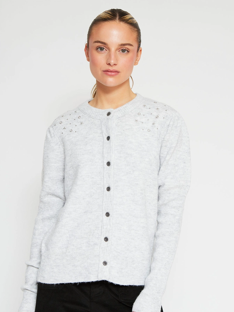 CARDIGAN MUJER BARBADOS TACHAS - 2