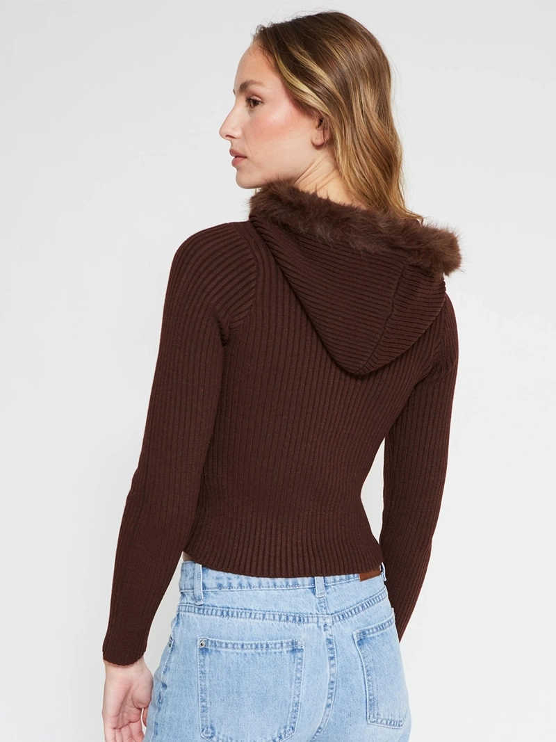 SWEATER MUJER INDEX MANGA LARGA EFECTO PIEL - 2