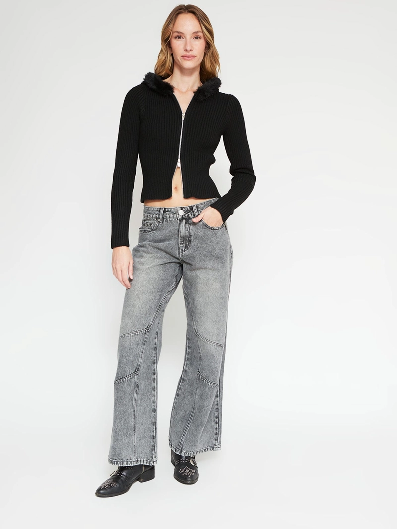 SWEATER MUJER INDEX MANGA LARGA EFECTO PIEL - 4