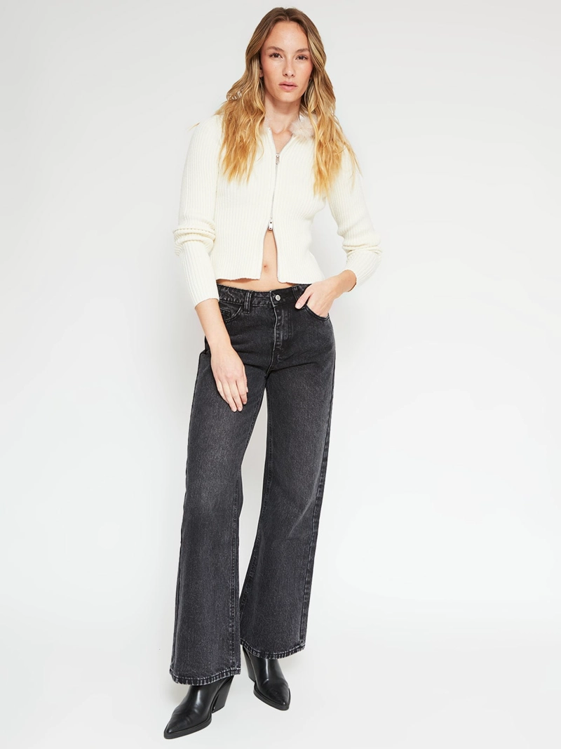 SWEATER MUJER INDEX MANGA LARGA EFECTO PIEL - 4