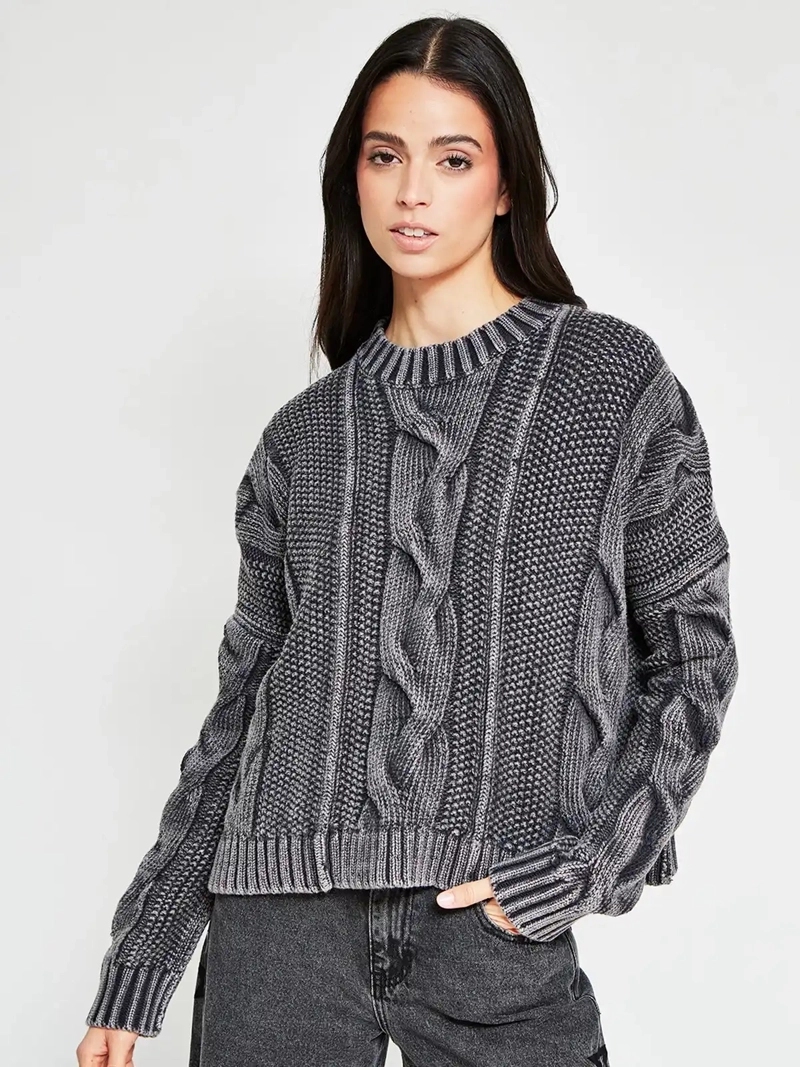 SWEATER MUJER BARBADOS ALGODÓN TRENZADO - 2