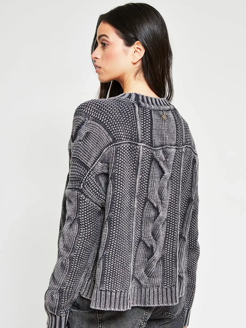 SWEATER MUJER BARBADOS ALGODÓN TRENZADO - 3