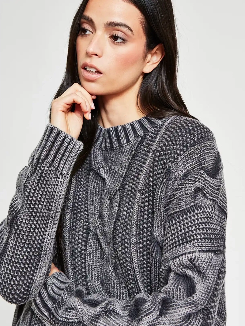 SWEATER MUJER BARBADOS ALGODÓN TRENZADO - 4