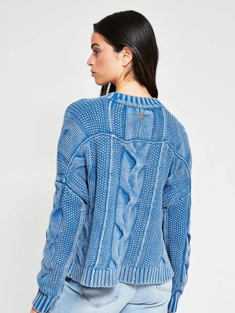 SWEATER MUJER BARBADOS ALGODÓN TRENZADO - 3