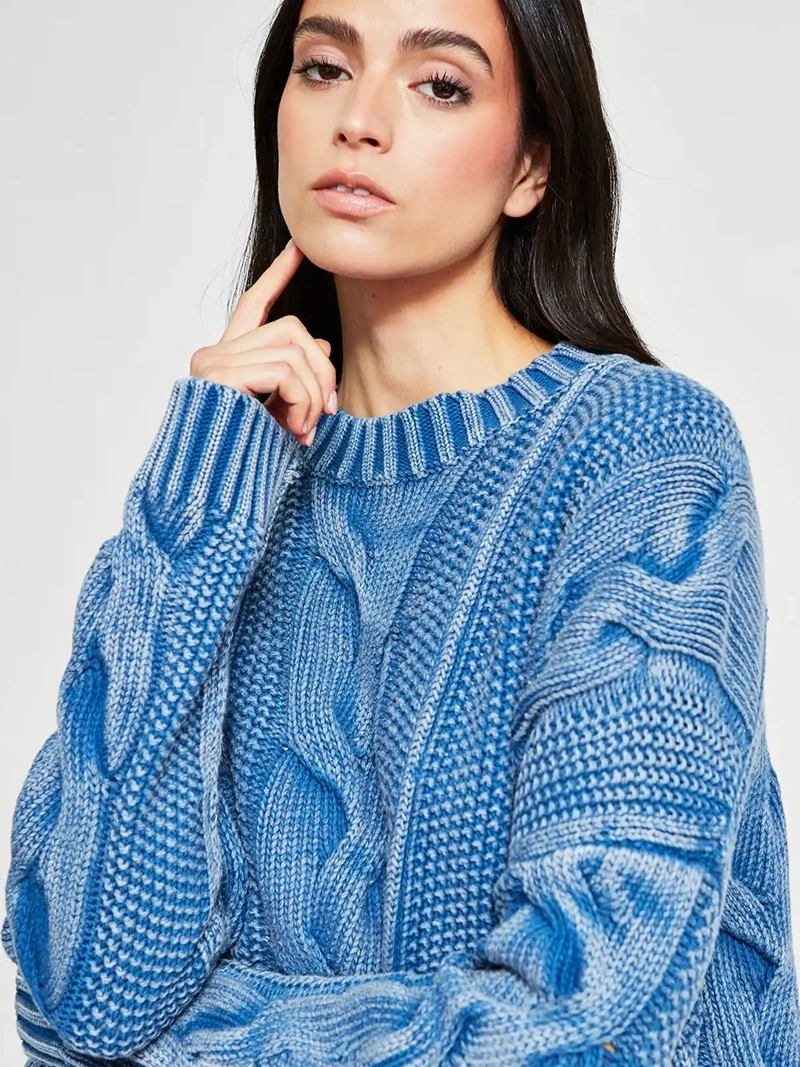SWEATER MUJER BARBADOS ALGODÓN TRENZADO - 4