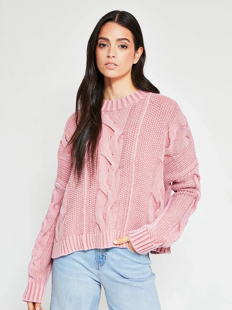 SWEATER MUJER BARBADOS ALGODÓN TRENZADO - 2