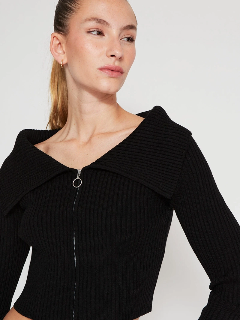 SWEATER MUJER INDEX MANGA LARGA BARDOT - 3