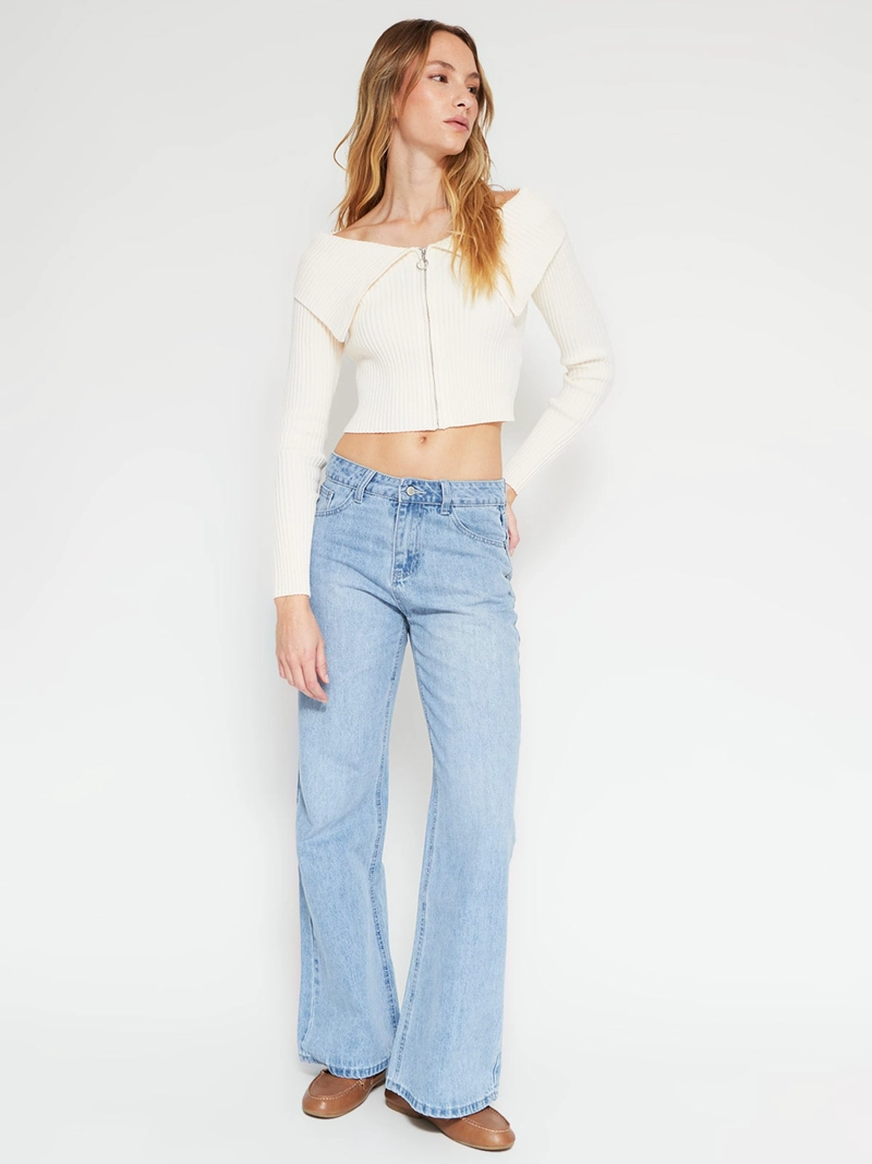 SWEATER MUJER INDEX MANGA LARGA BARDOT - 4