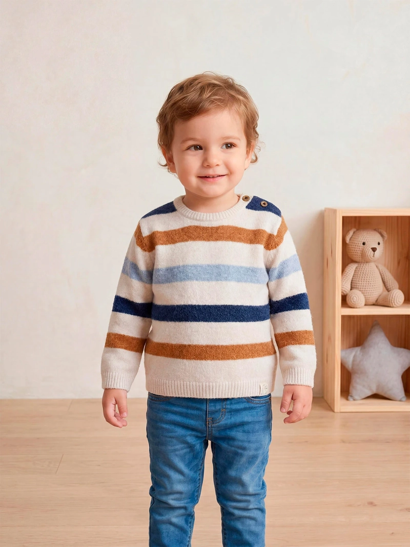 SWEATER NIÑO BABY HARVEST RAYAS - 1