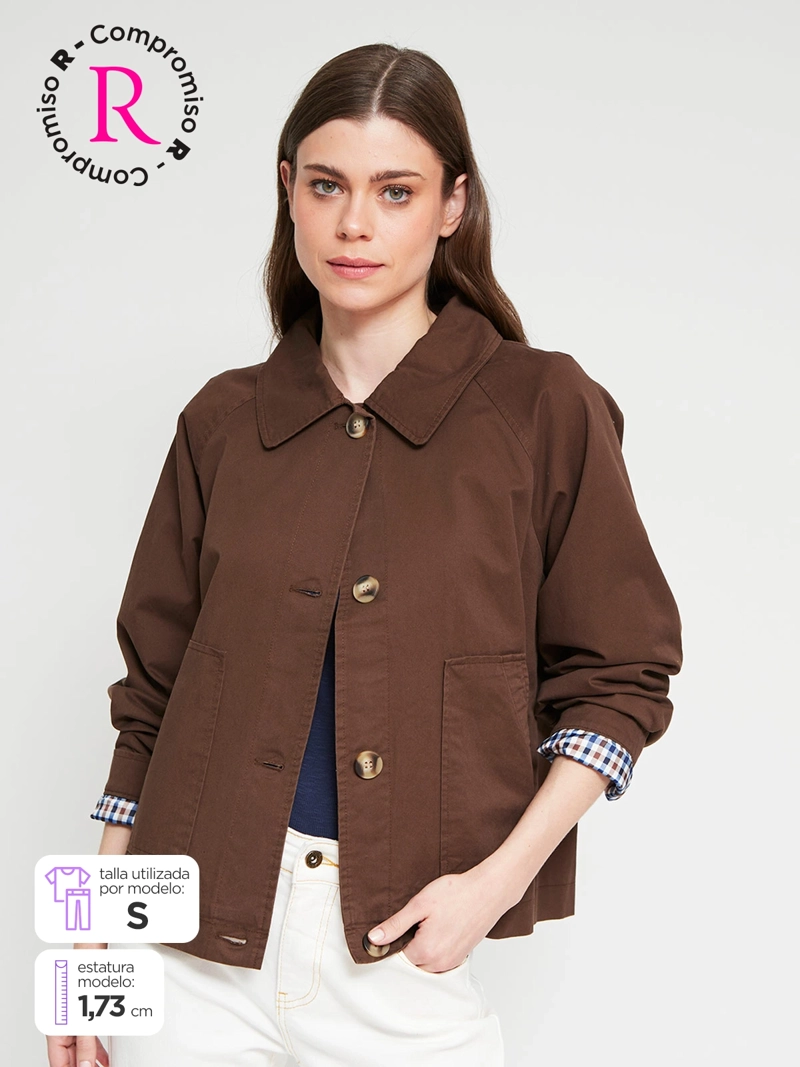 CHAQUETA MUJER REGATTA ALGODÓN TRENCH CORTO - 1