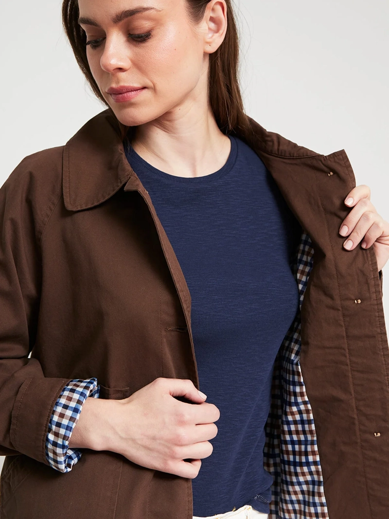 CHAQUETA MUJER REGATTA ALGODÓN TRENCH CORTO - 4