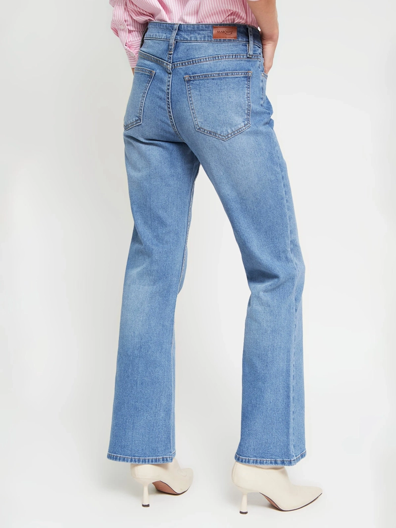 JEANS MUJER MARQUIS ALGODÓN FLARE BOTONES - 3