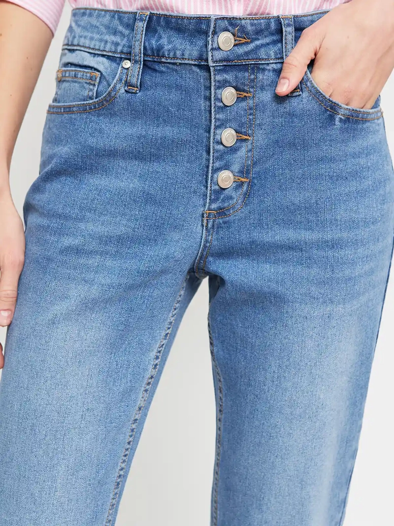 JEANS MUJER MARQUIS ALGODÓN FLARE BOTONES - 4