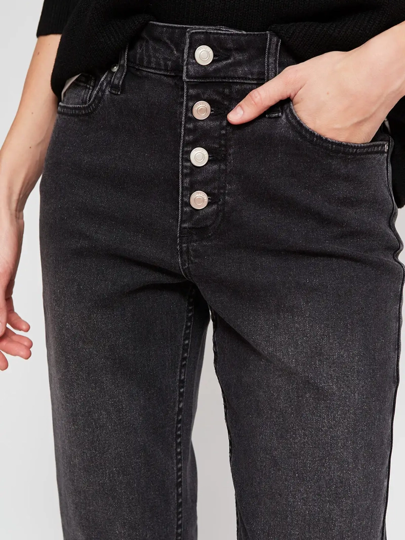 JEANS MUJER MARQUIS ALGODÓN FLARE BOTONES - 4