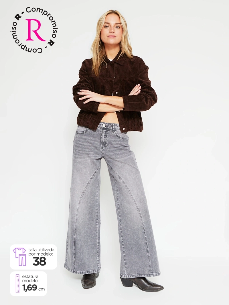 JEANS MUJER INDEX ALGODÓN ANCHO - 1