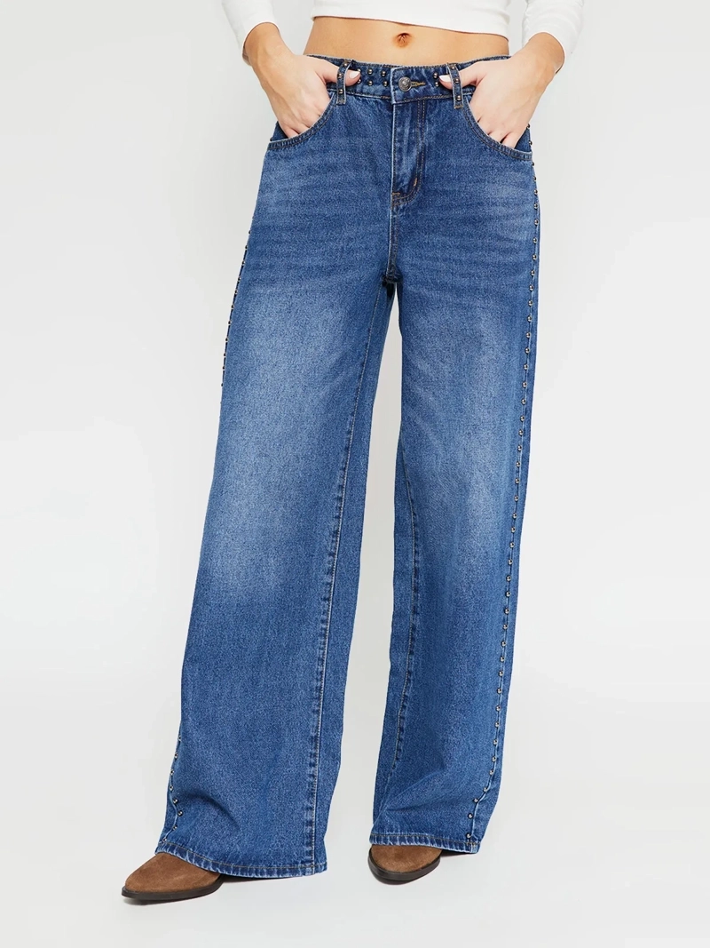 JEANS MUJER INDEX ALGODÓN TACHAS - 2