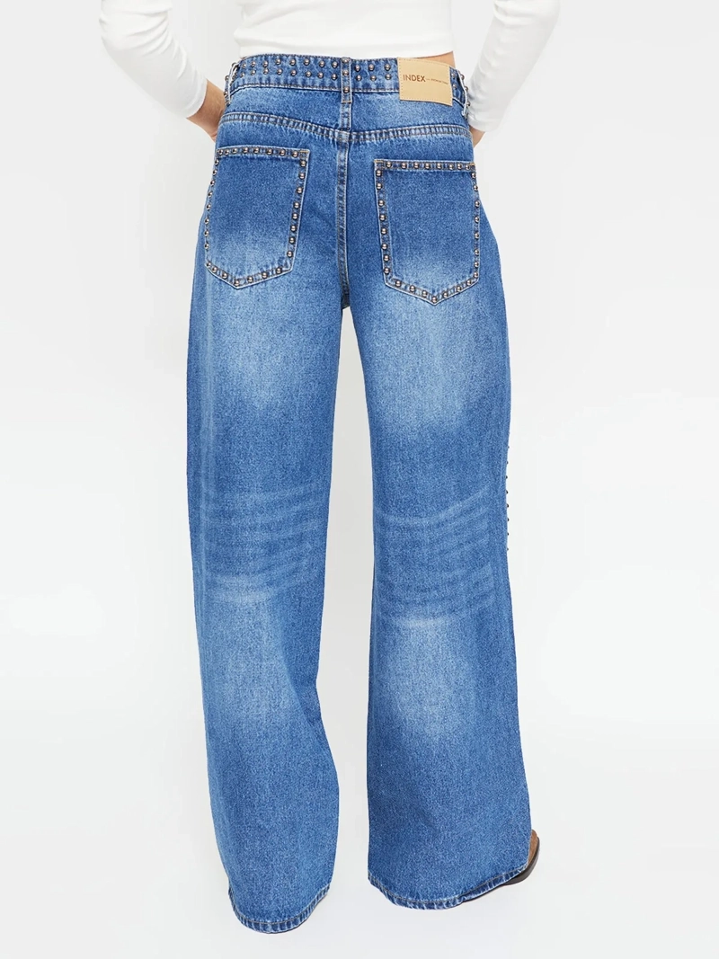 JEANS MUJER INDEX ALGODÓN TACHAS - 3