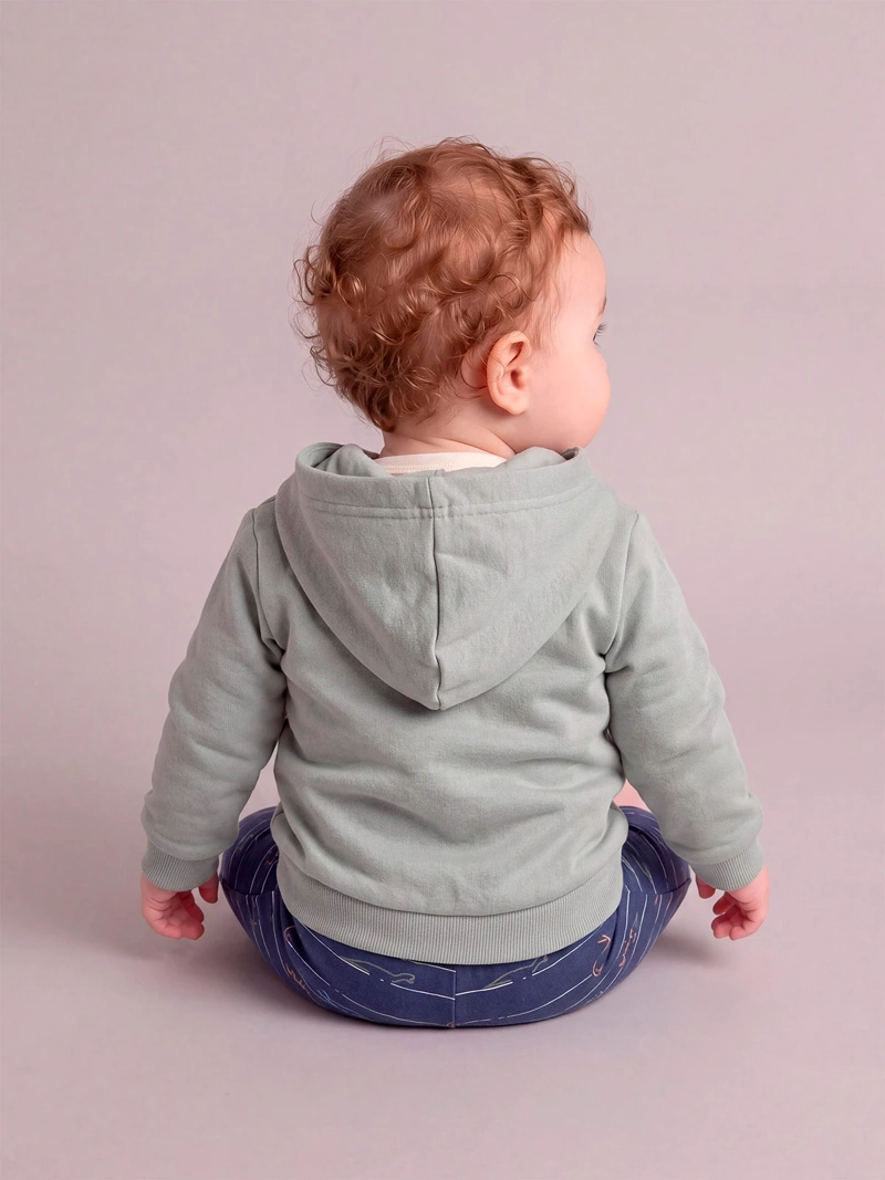 CONJUNTO POLERÓN + PANTALÓN DE BUZO + BODY NIÑO BABY HARVEST ALGODÓN  - 2