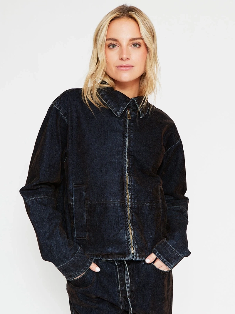 CHAQUETA MUJER INDEX ALGODÓN CORTA EFECTO PLUSH - 2