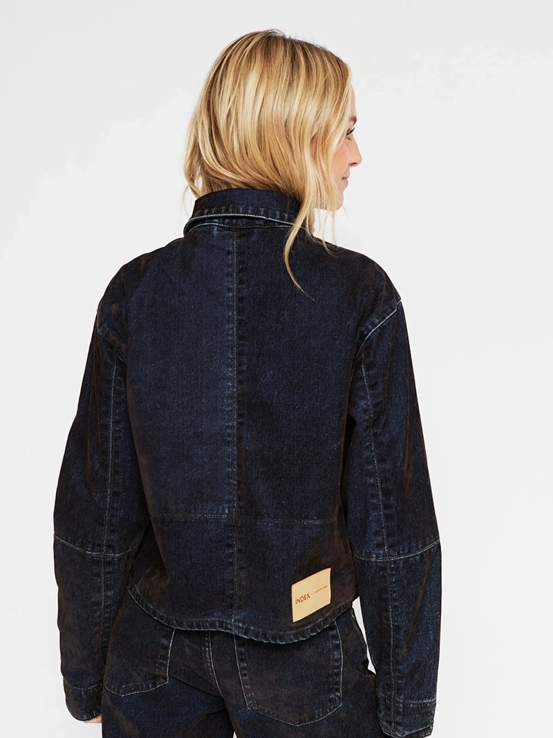 CHAQUETA MUJER INDEX ALGODÓN CORTA EFECTO PLUSH - 3