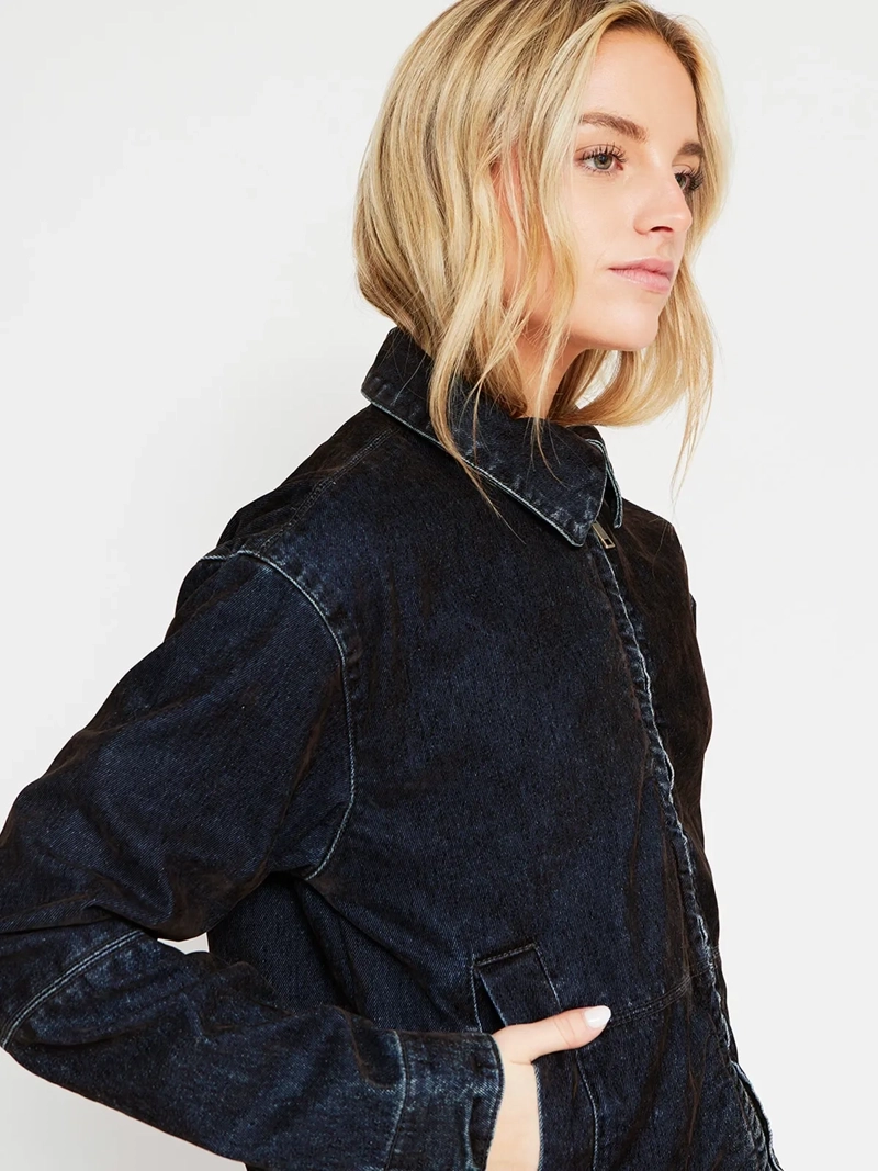 CHAQUETA MUJER INDEX ALGODÓN CORTA EFECTO PLUSH - 4