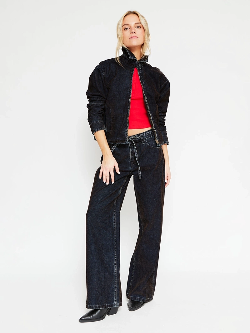 CHAQUETA MUJER INDEX ALGODÓN CORTA EFECTO PLUSH - 5