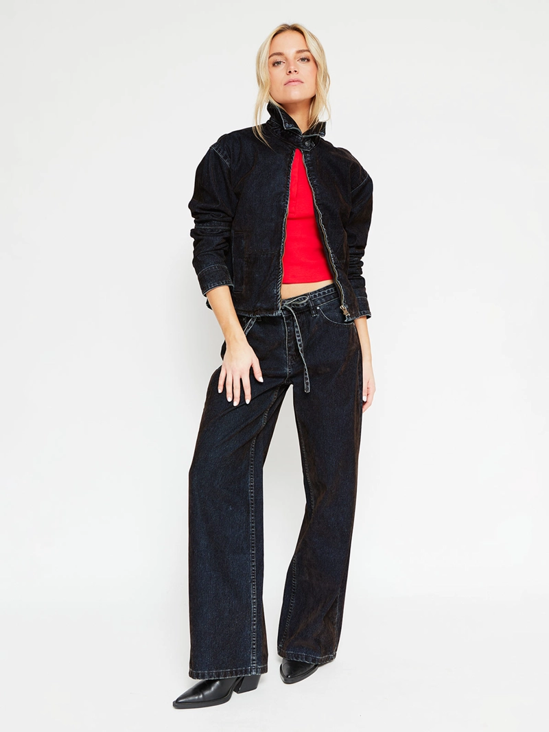 CHAQUETA MUJER INDEX ALGODÓN CORTA EFECTO PLUSH - 5