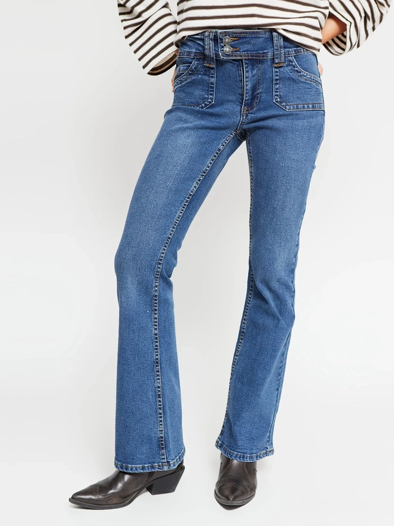 JEANS MUJER INDEX ALGODÓN FLARE - 2