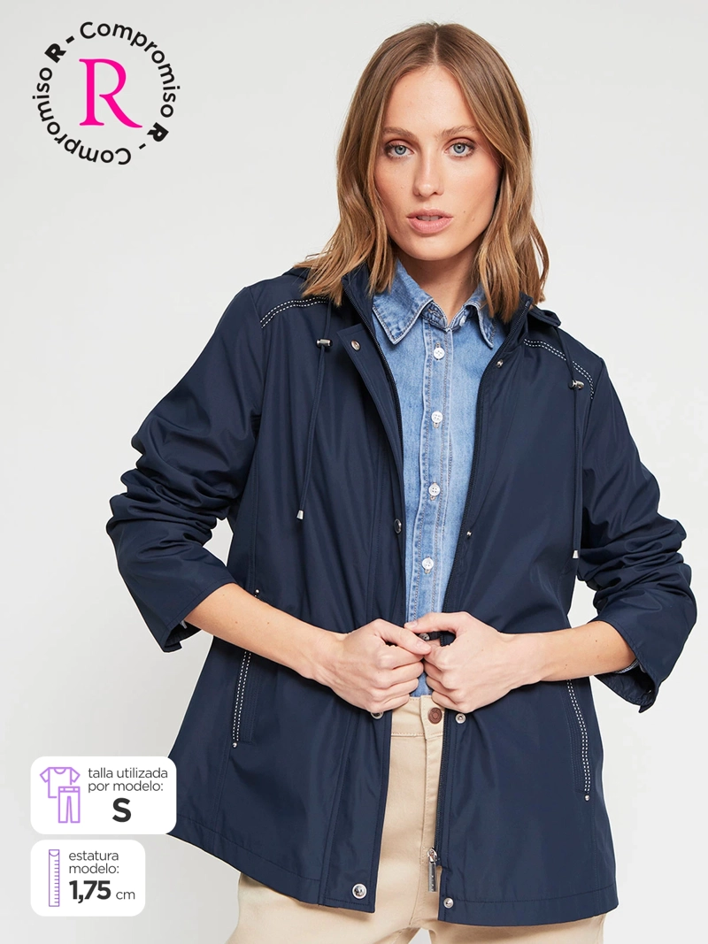 CHAQUETA MUJER AZIZ CORTAVIENTO - 1