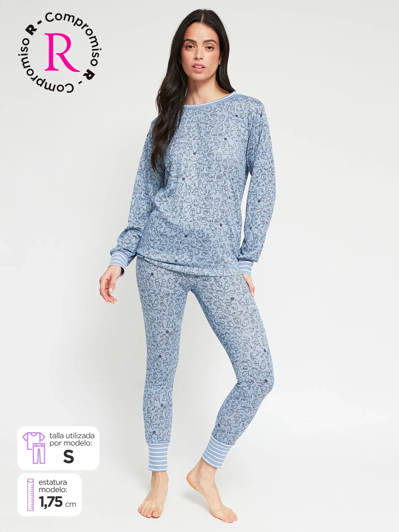 PIJAMA INDEX MANGA LARGA - 1