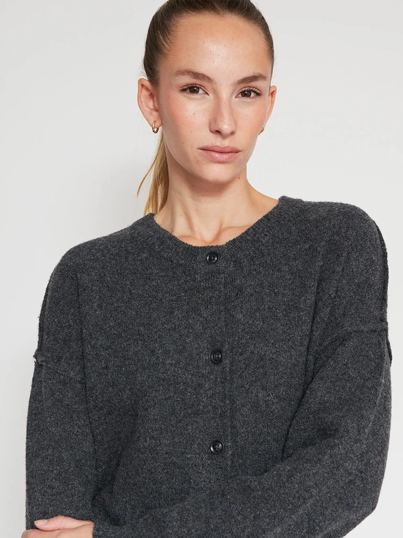 CARDIGAN MUJER INDEX MANGA LARGA - 4