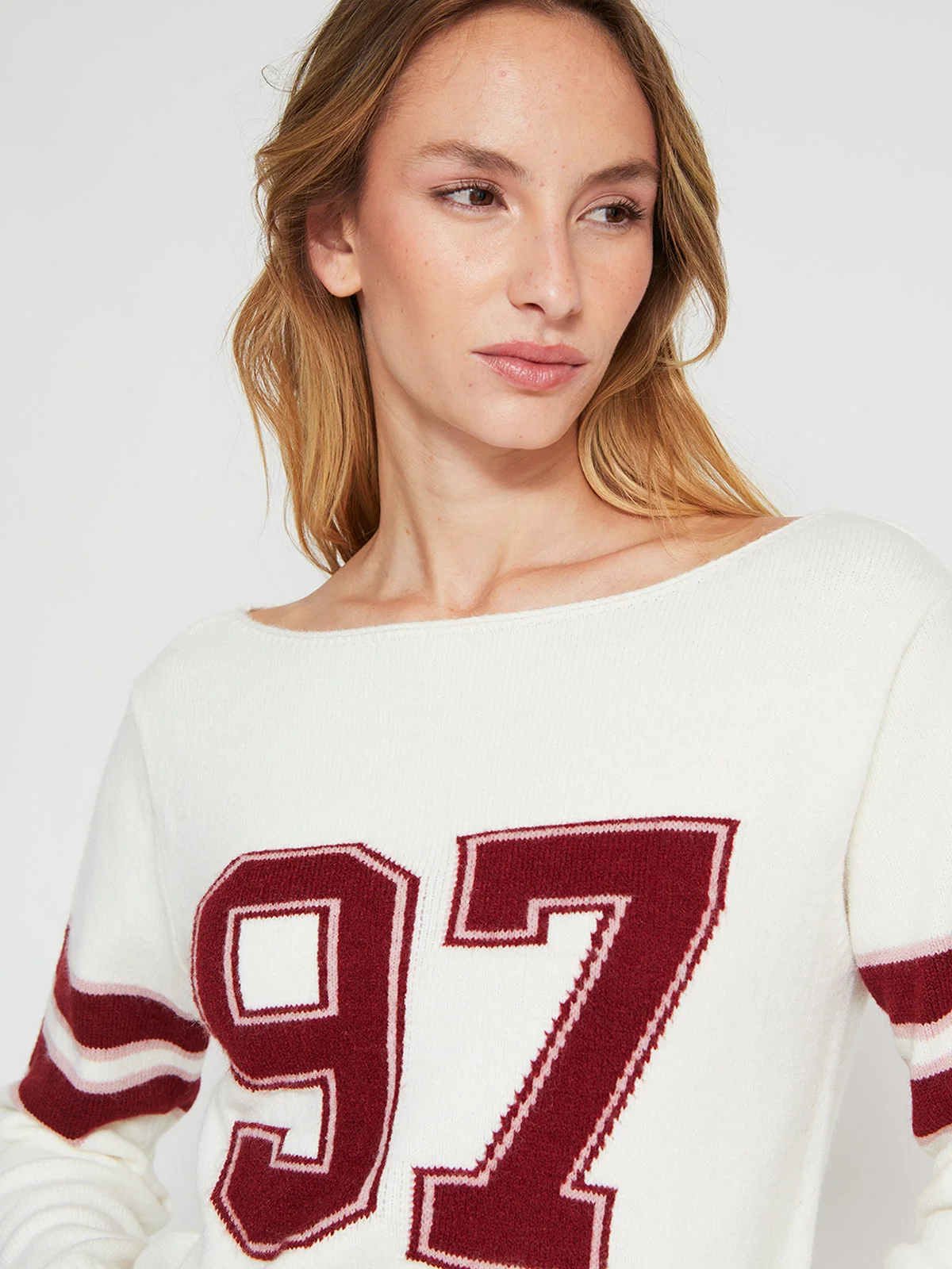 SWEATER MUJER INDEX MANGA LARGA COLLEGE - 3