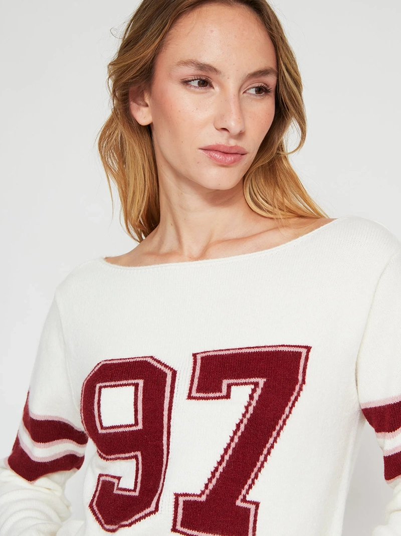 SWEATER MUJER INDEX MANGA LARGA COLLEGE - 3