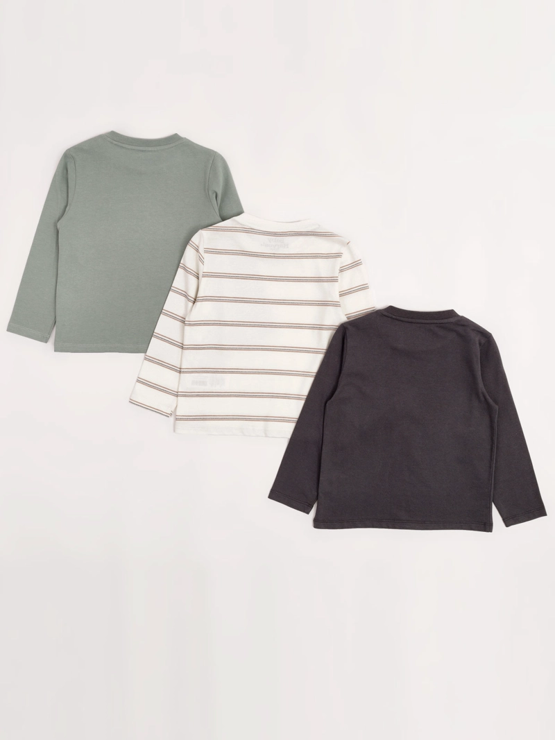 PACK X3 POLERA NIÑO BABY HARVEST ALGODÓN MANGA LARGA - 2