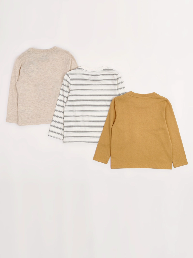 PACK X3 POLERA NIÑO BABY HARVEST ALGODÓN MANGA LARGA - 2