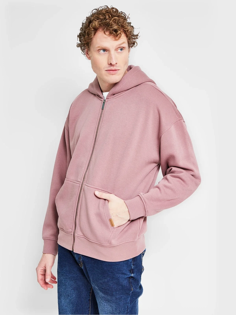 POLERÓN HOMBRE BARBADOS ALGODÓN FULL ZIPPER LAVADO - 1