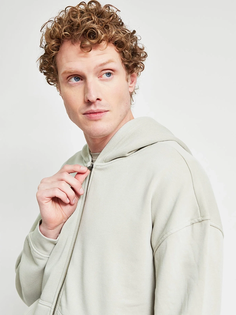POLERÓN HOMBRE BARBADOS ALGODÓN FULL ZIPPER LAVADO - 3