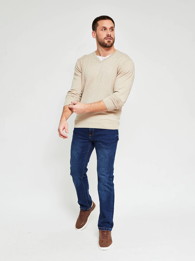 SWEATER HOMBRE KENNETH STEVENS ALGODÓN CUELLO EN V - 4
