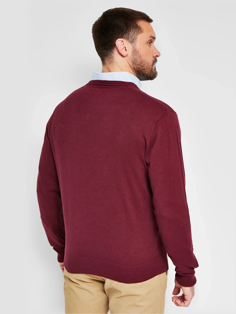 SWEATER HOMBRE KENNETH STEVENS ALGODÓN CUELLO EN V - 2