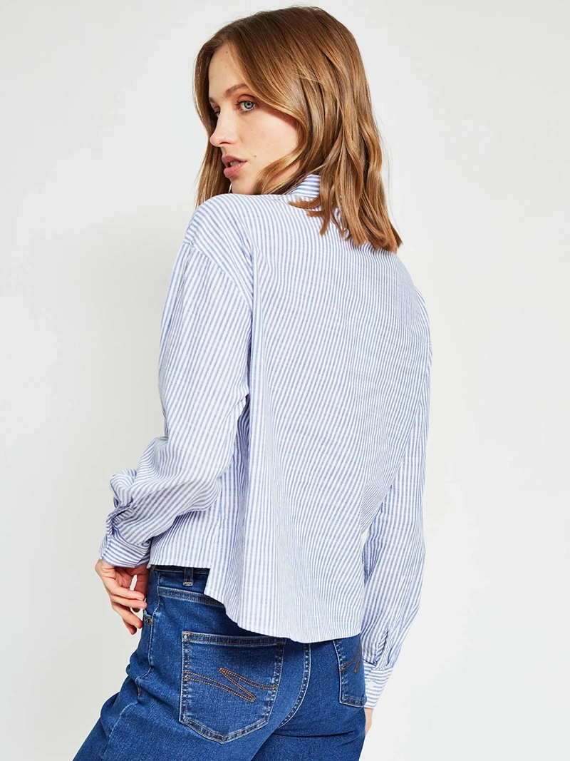 BLUSA MUJER REGATTA ALGODÓN MANGA LARGA CAMISERA - 3