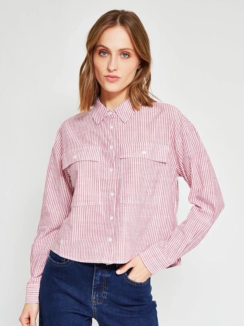 BLUSA MUJER REGATTA ALGODÓN MANGA LARGA CAMISERA - 2