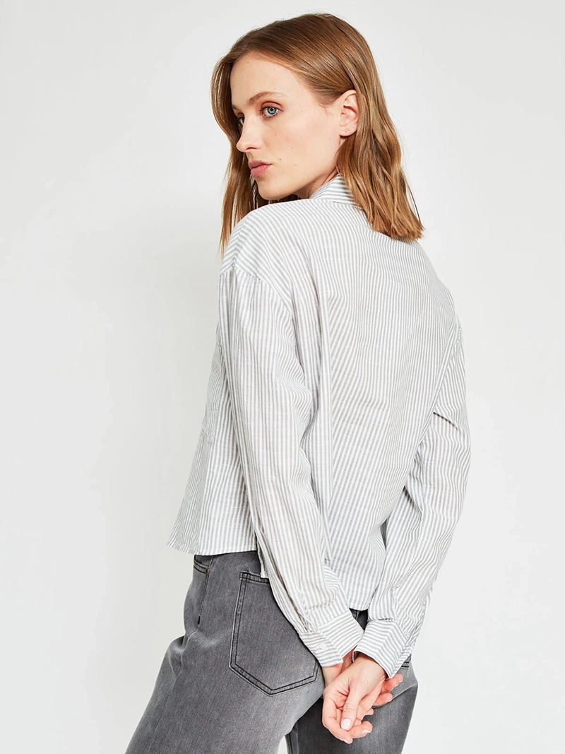 BLUSA MUJER REGATTA ALGODÓN MANGA LARGA CAMISERA - 3