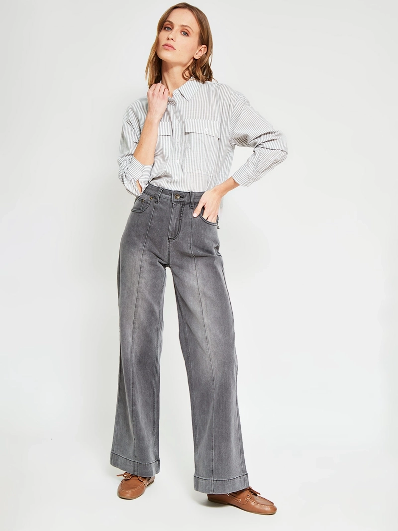 BLUSA MUJER REGATTA ALGODÓN MANGA LARGA CAMISERA - 5